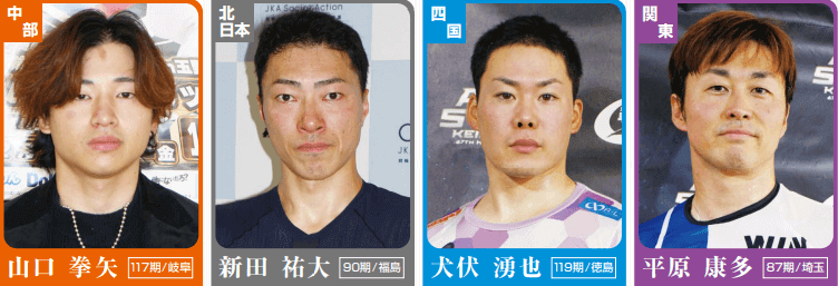  平原康多/犬伏湧也/新田祐大/山口拳矢
