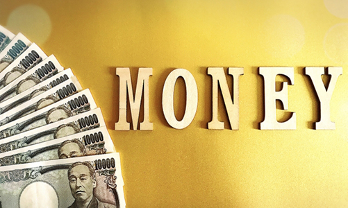 MONEYと文字と一万円札